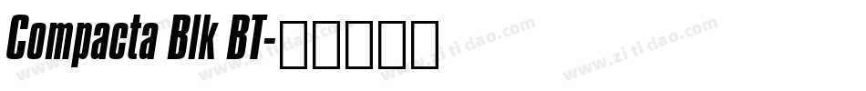 Compacta Blk BT字体转换